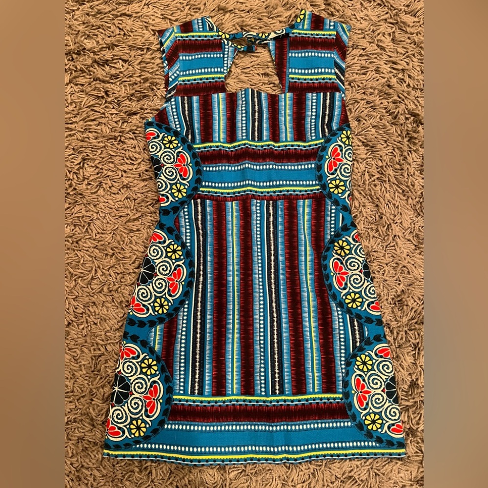 Tracy Reese Multicolor Striped Mini Dress